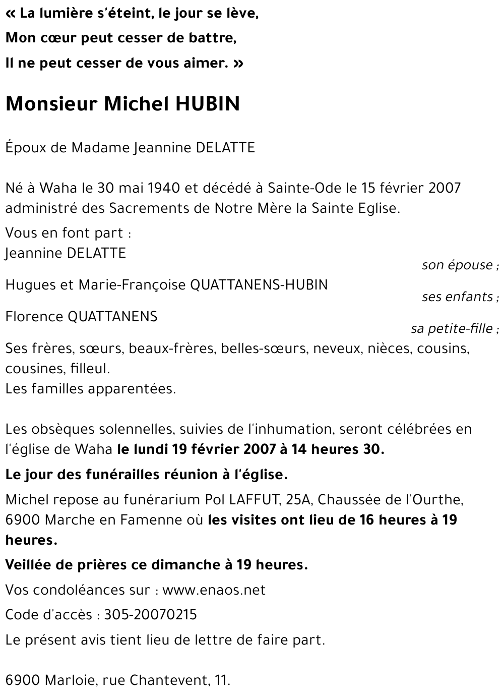 Michel HUBIN