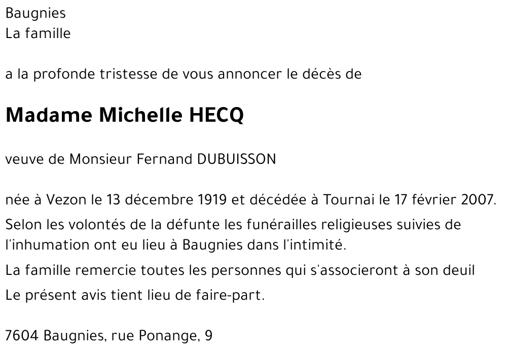 Michelle HECQ