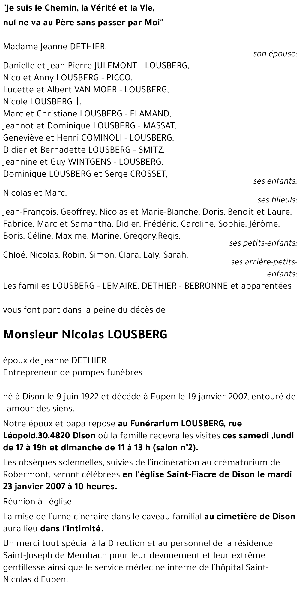 Nicolas LOUSBERG