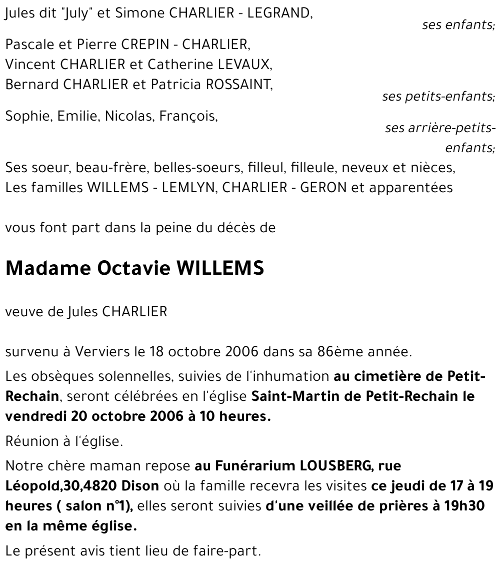 Octavie WILLEMS