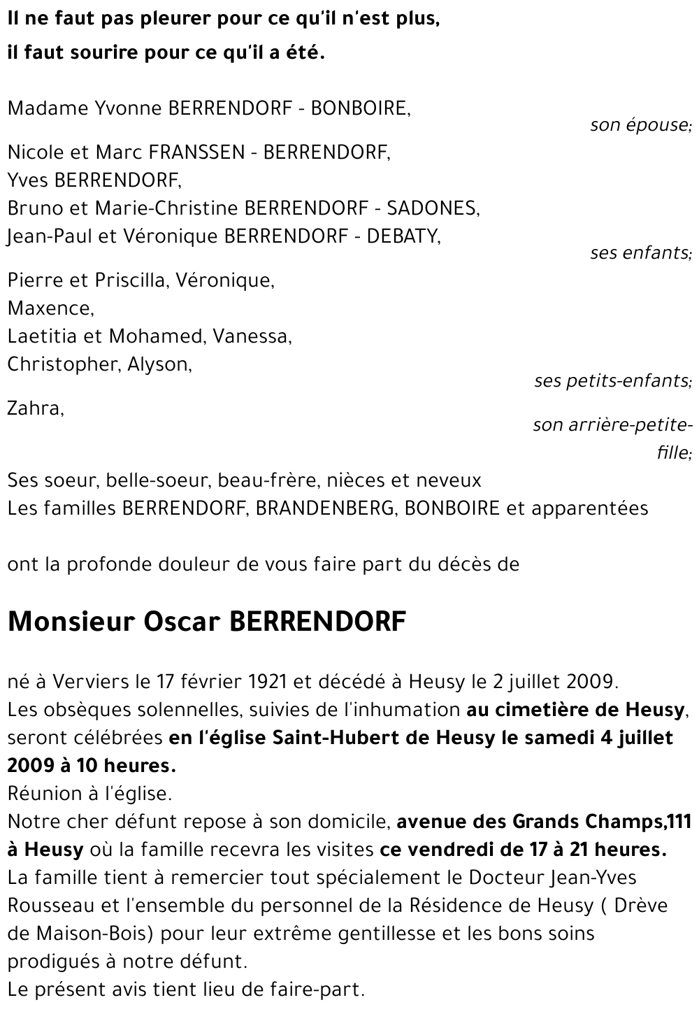 Oscar BERRENDORF