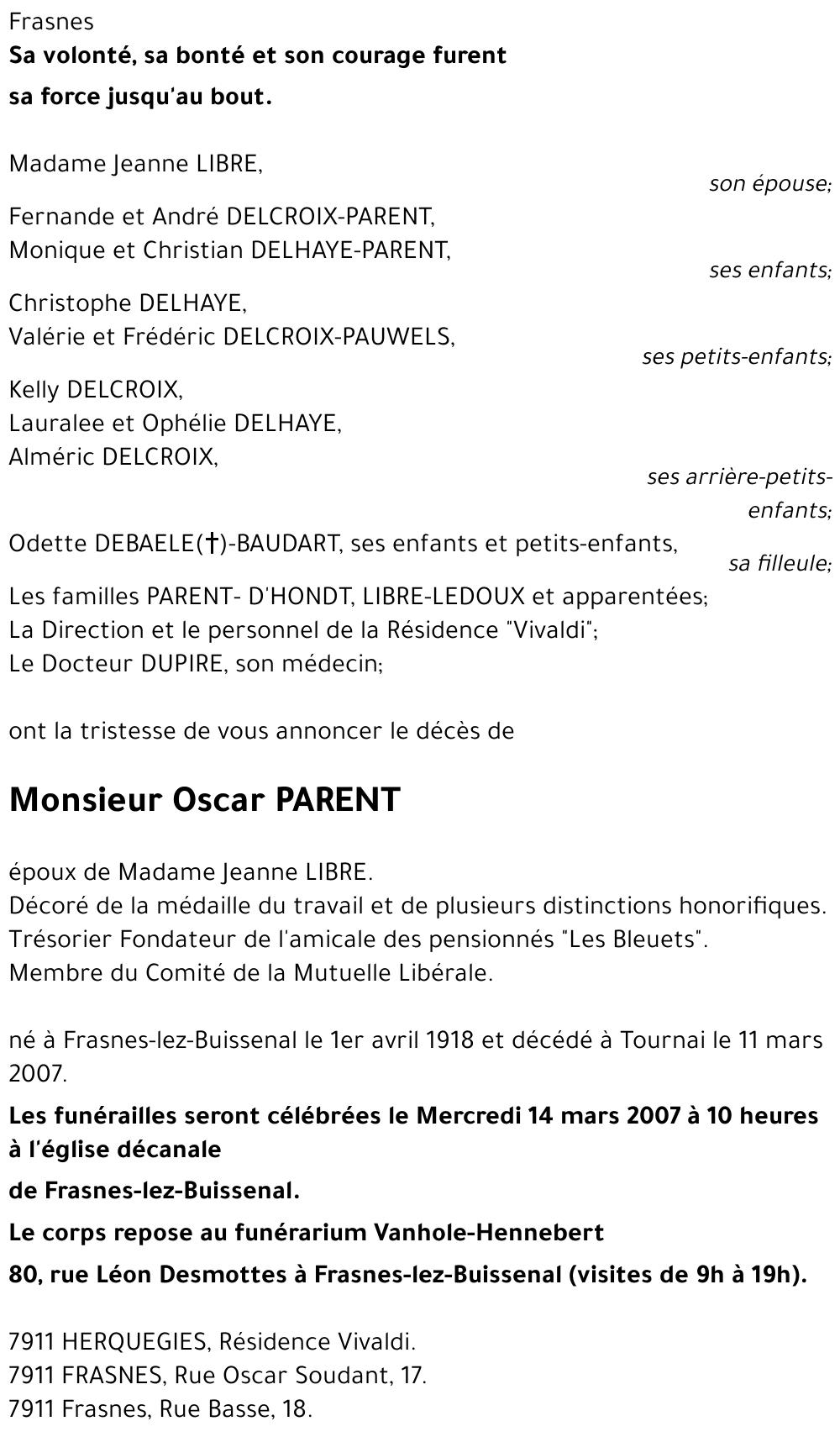 Oscar PARENT