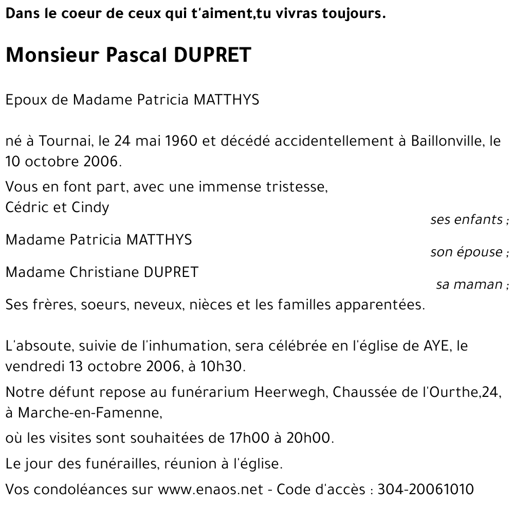 Pascal DUPRET