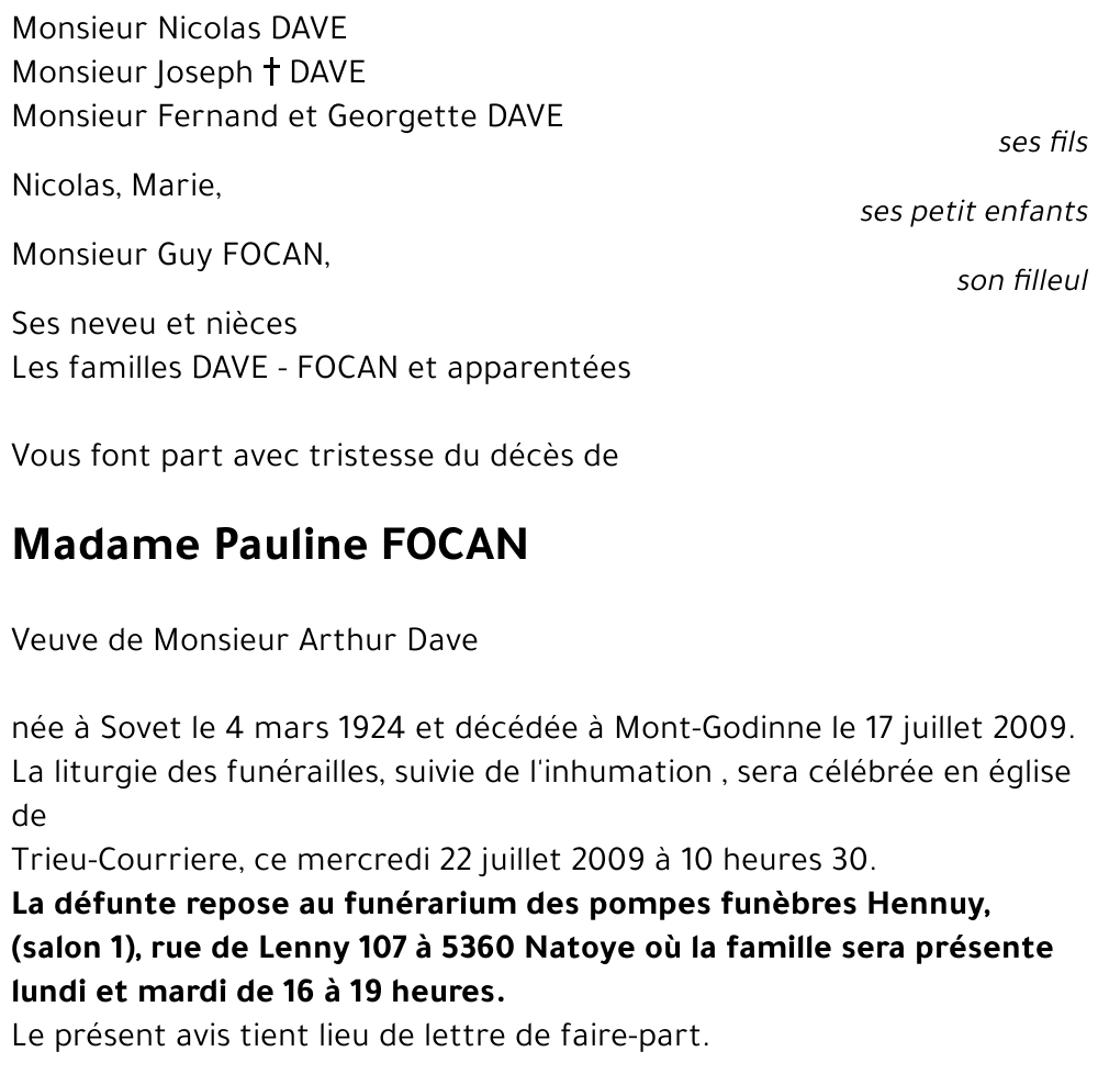 Pauline FOCAN