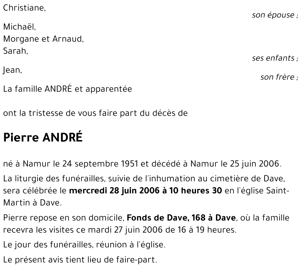 Pierre ANDRÉ