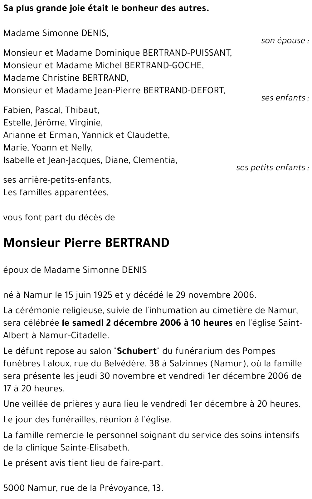 Pierre BERTRAND