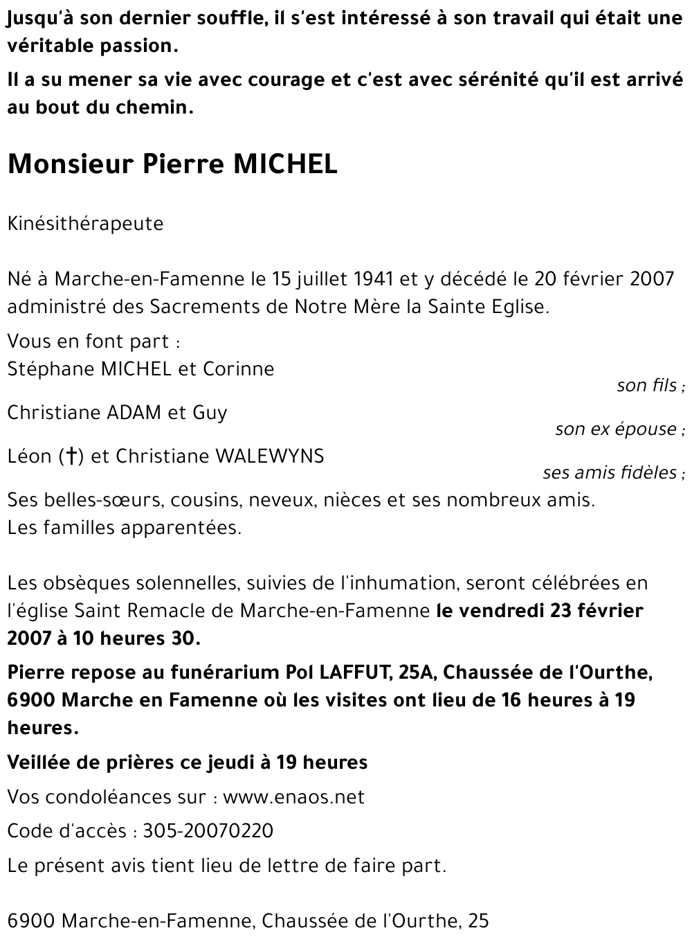 Pierre MICHEL