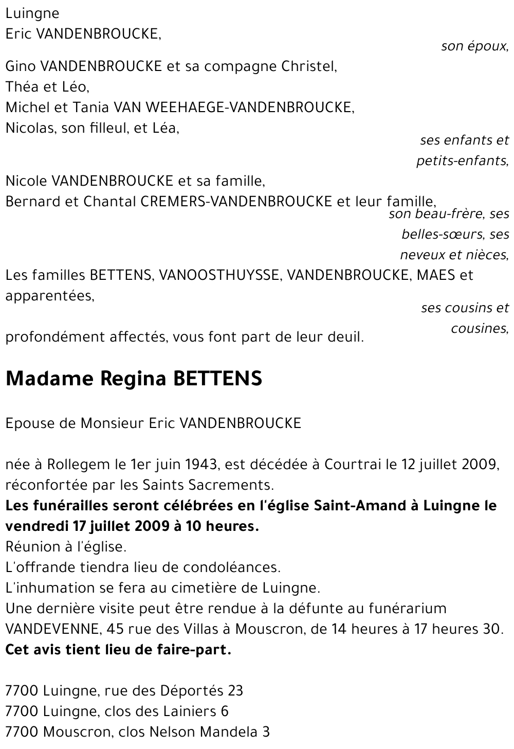 Regina BETTENS