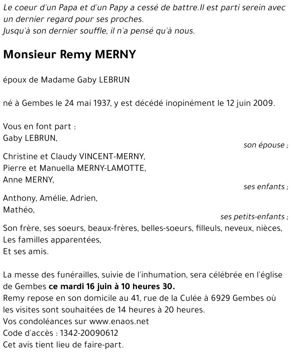 Remy MERNY