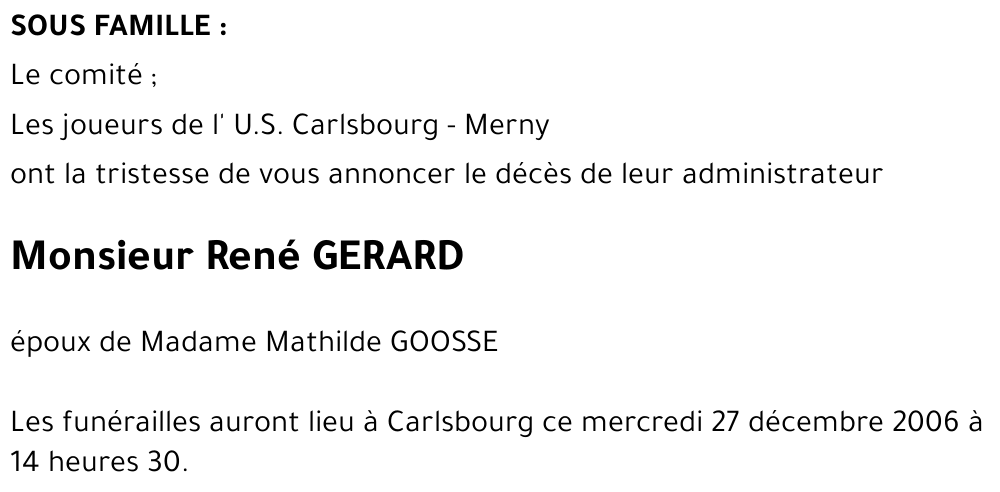 René GERARD