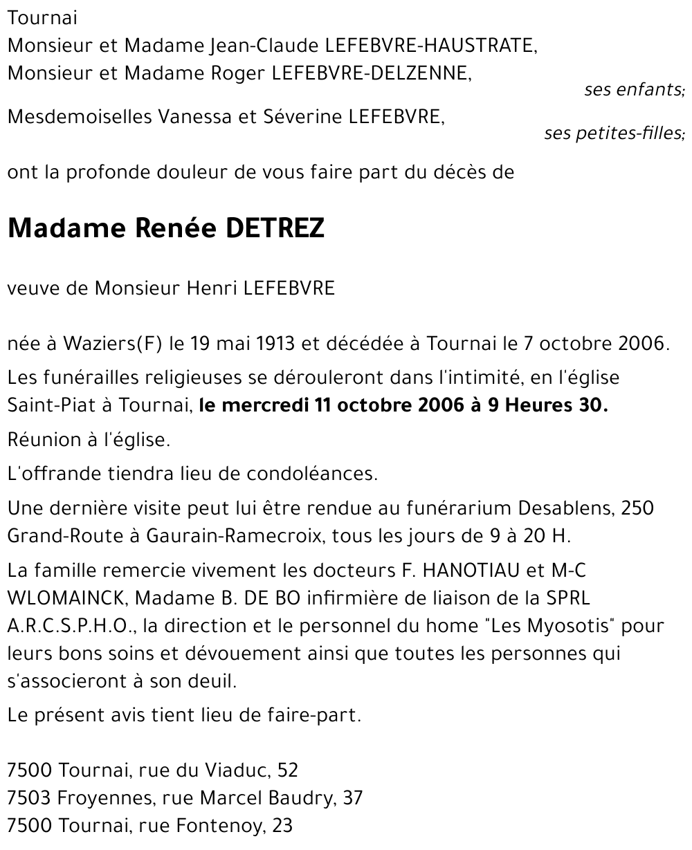 Renée DETREZ