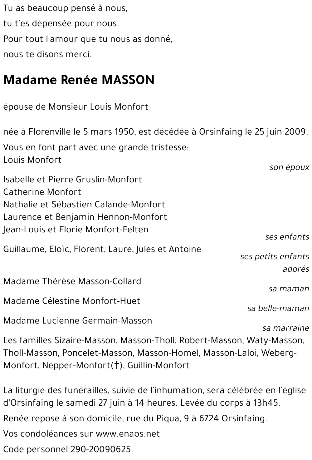 Renée MASSON