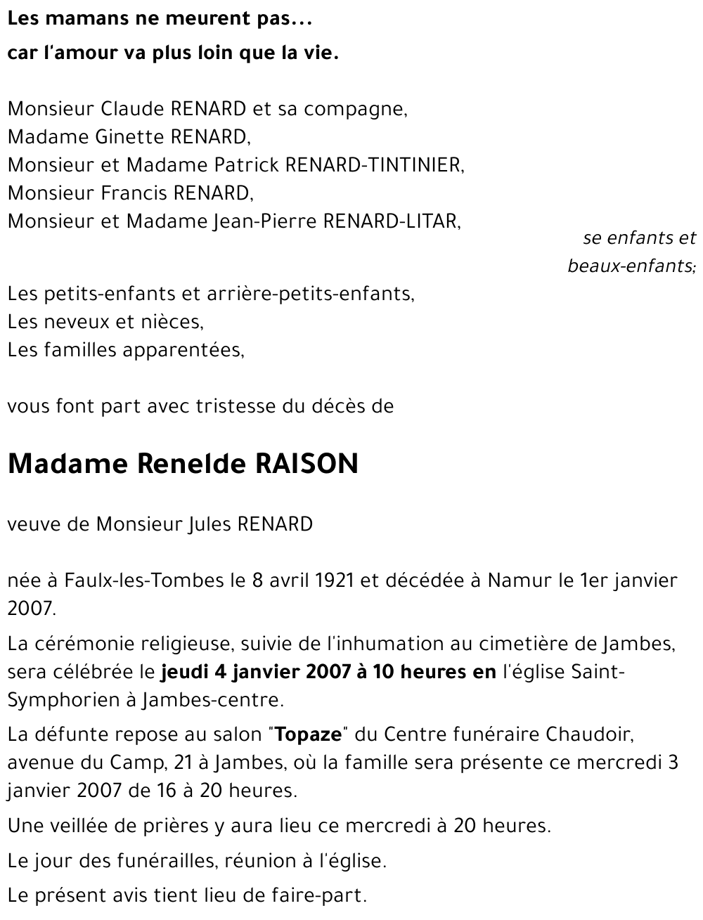 Renelde RAISON