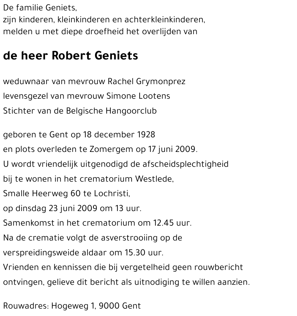 Robert Geniets