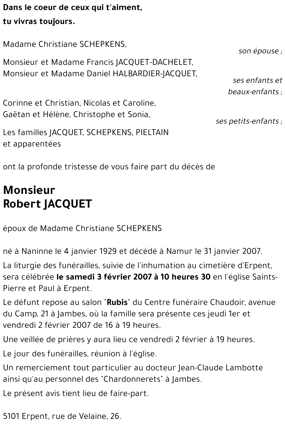 Robert JACQUET