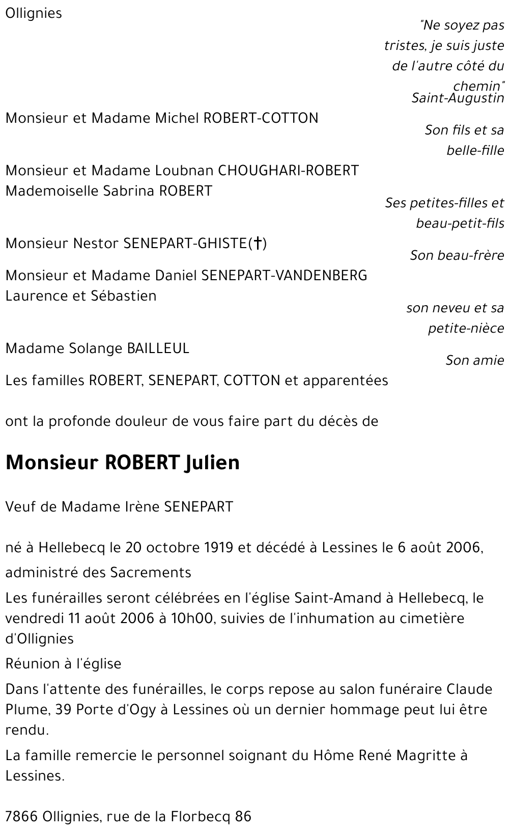 ROBERT Julien