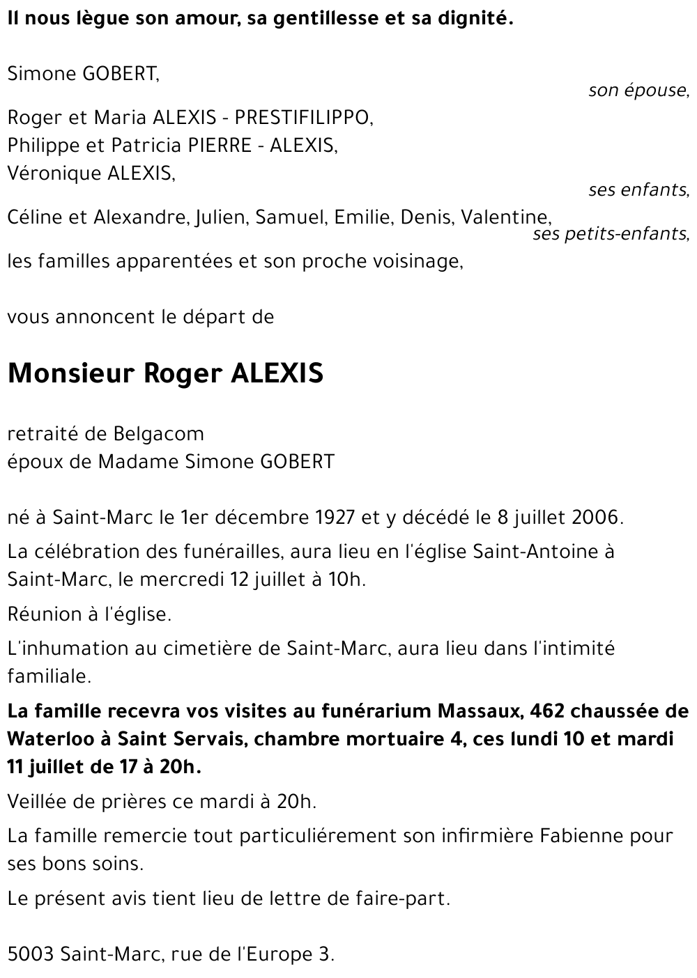 Roger ALEXIS