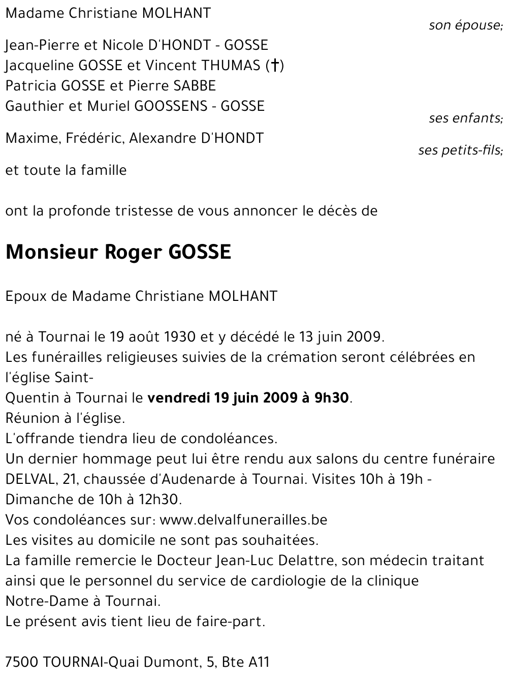 Roger GOSSE