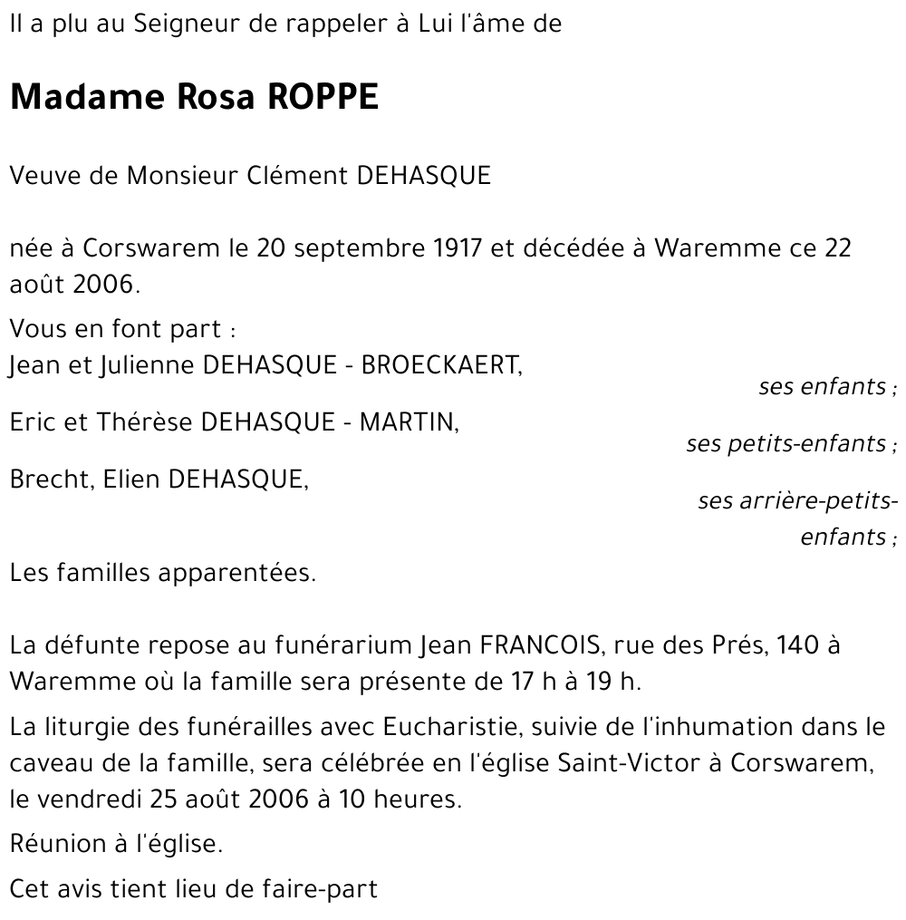 Rosa ROPPE