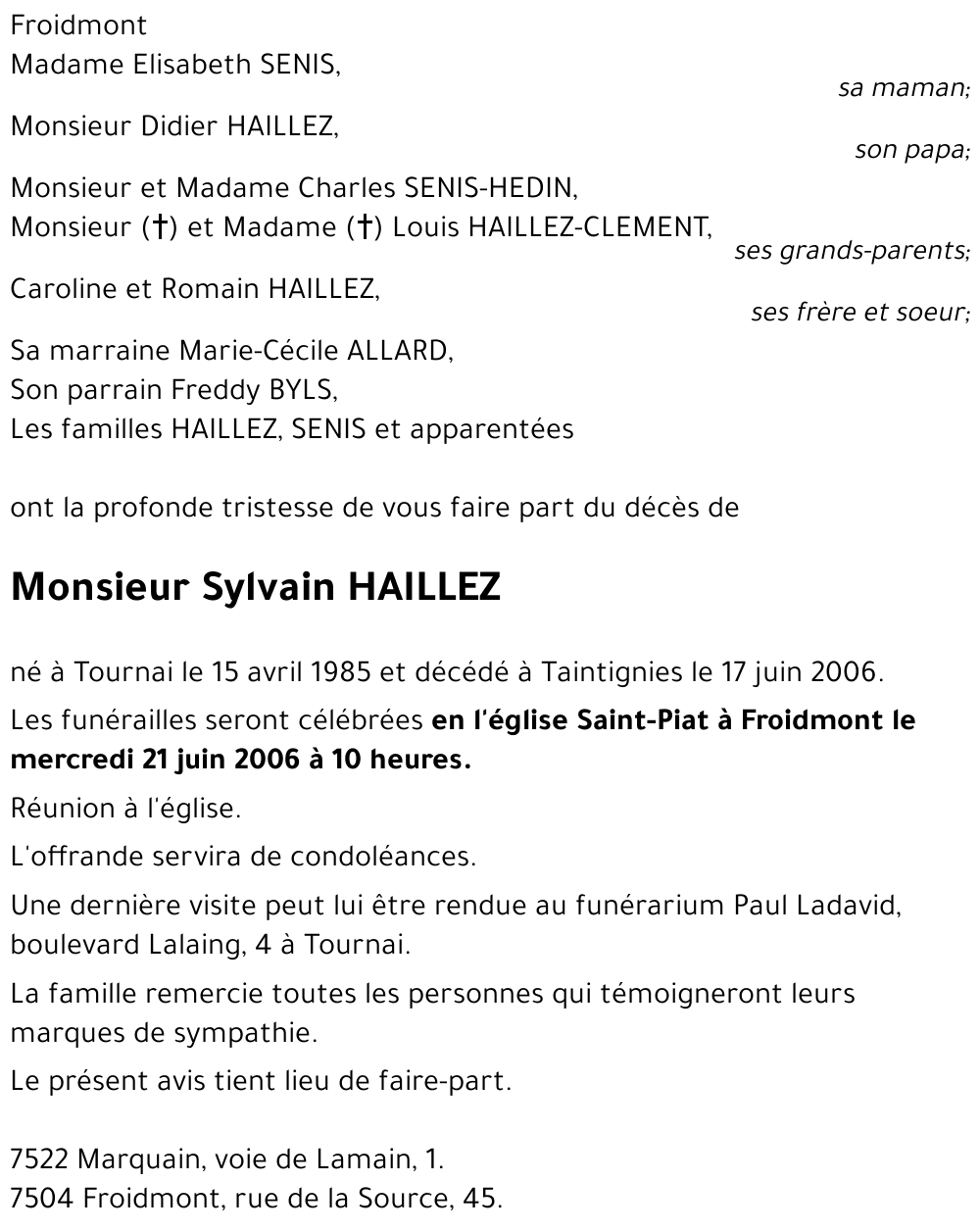 Sylvain HAILLEZ