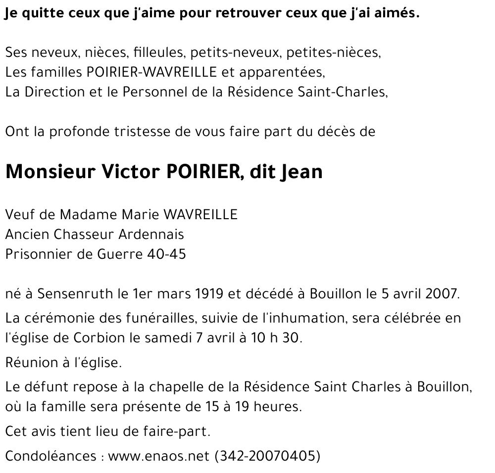 Victor POIRIER