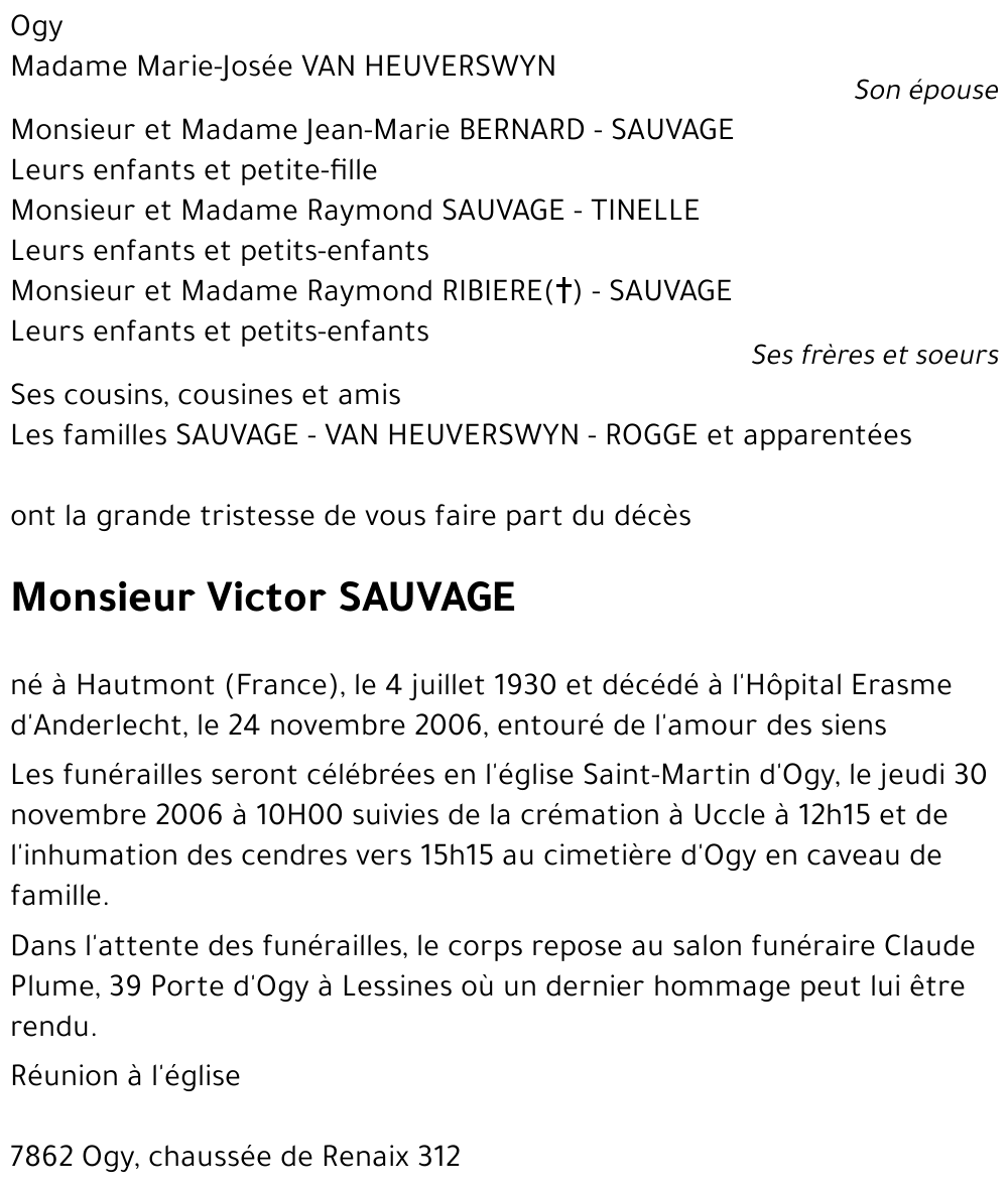 Victor SAUVAGE