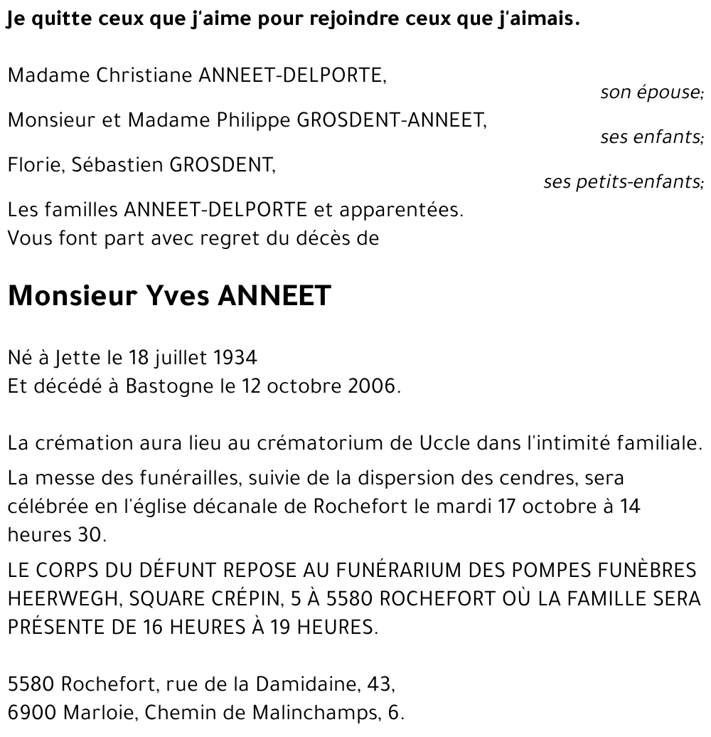 Yves ANNEET