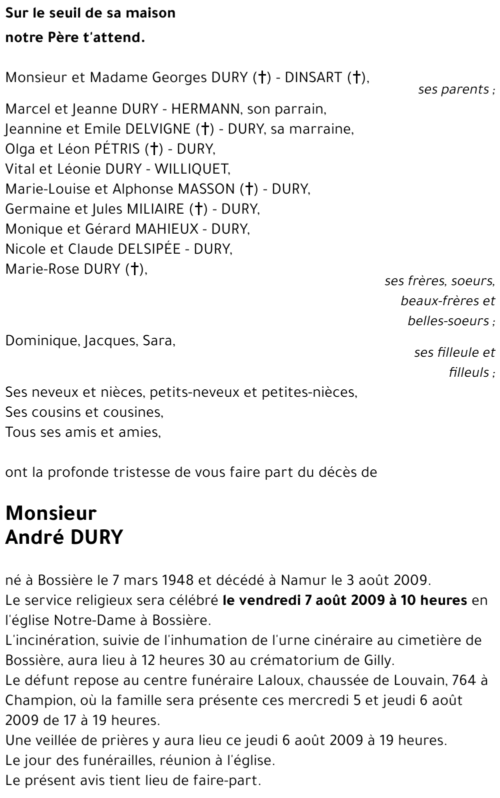 André DURY