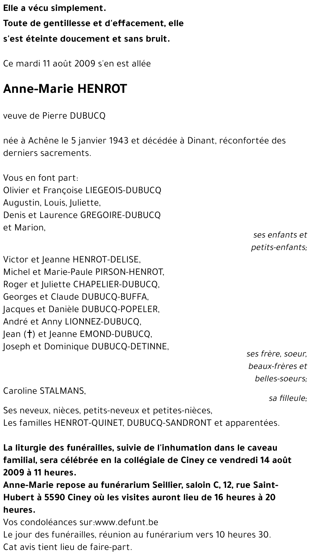 Anne-Marie HENROT