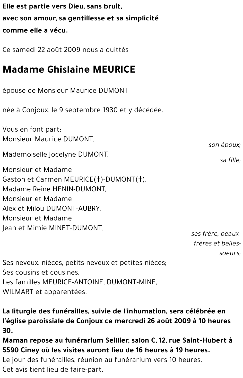 Ghislaine MEURICE