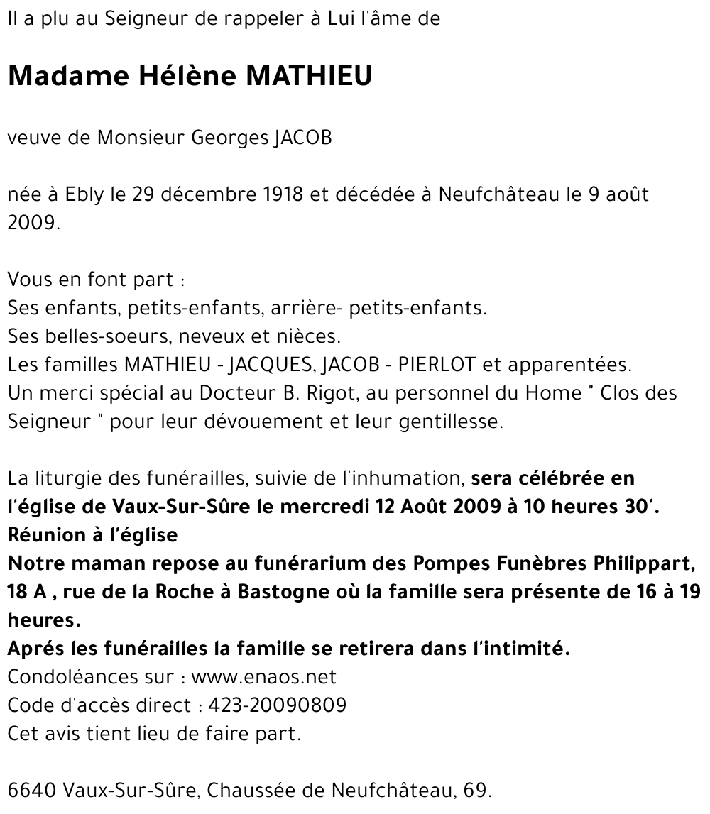 Hélène MATHIEU