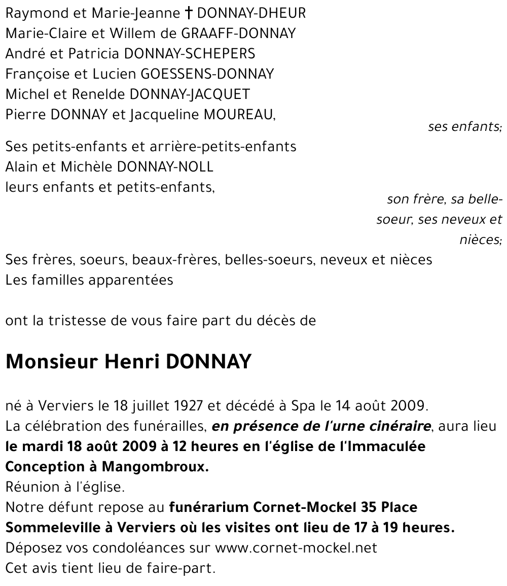 Henri DONNAY