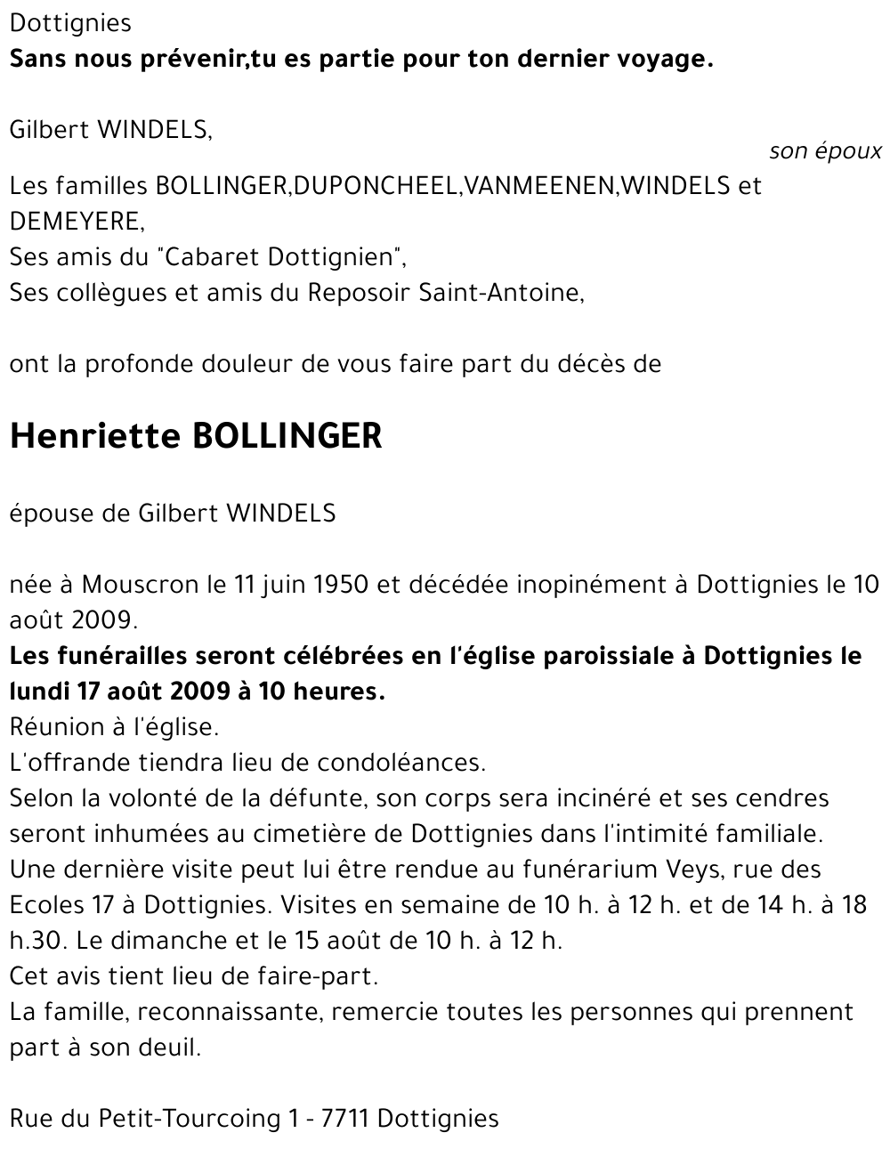 Henriette BOLLINGER