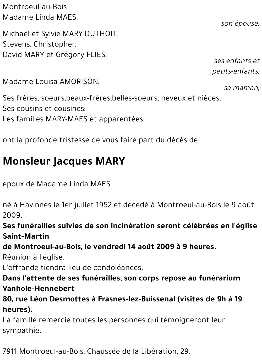 Jacques MARY