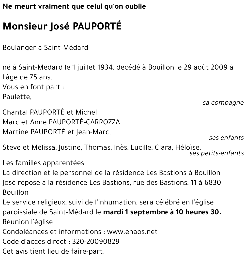 José PAUPORTÉ