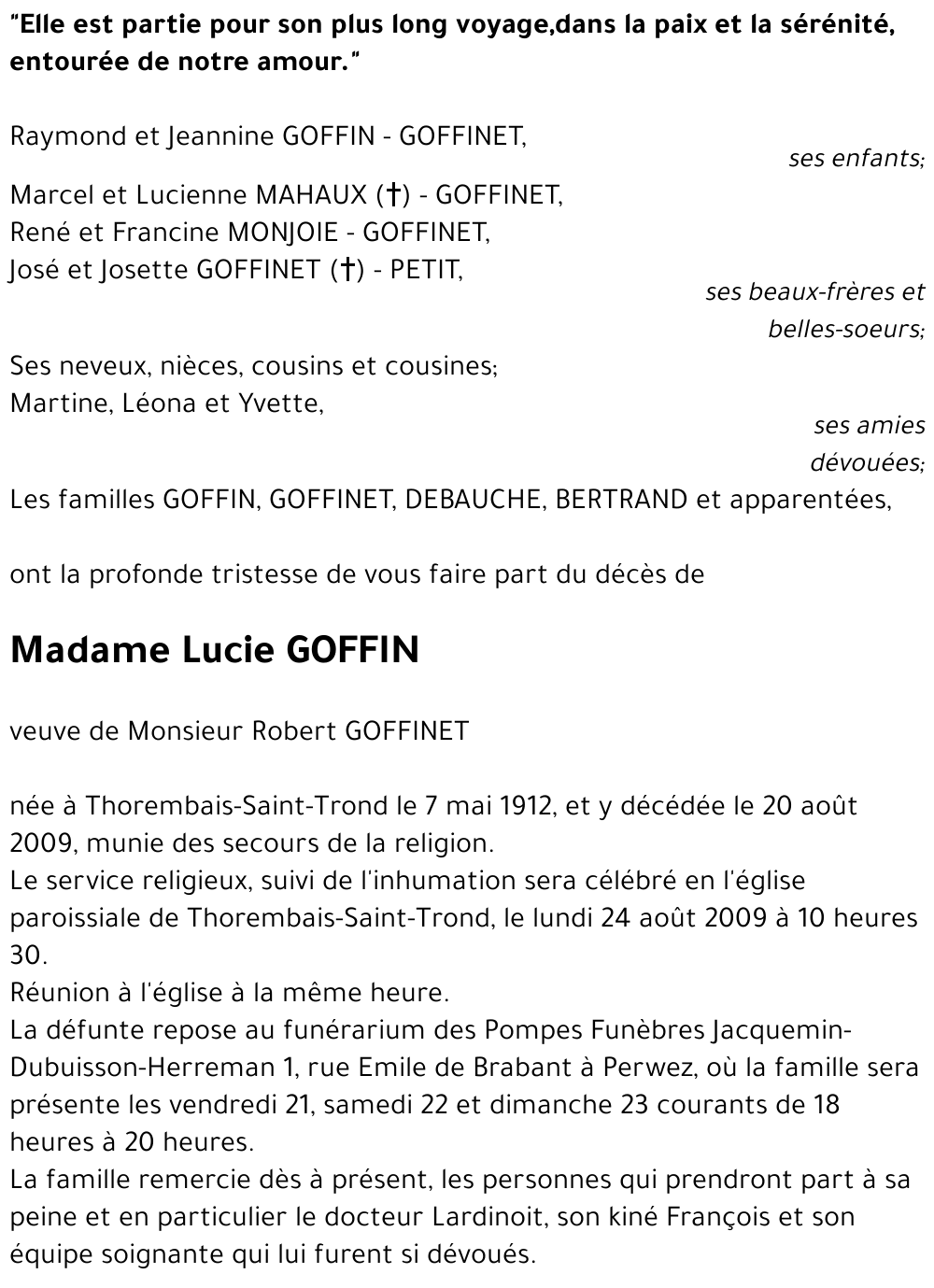 Lucie GOFFIN