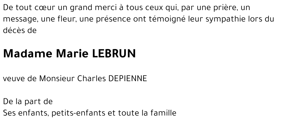 Marie LEBRUN