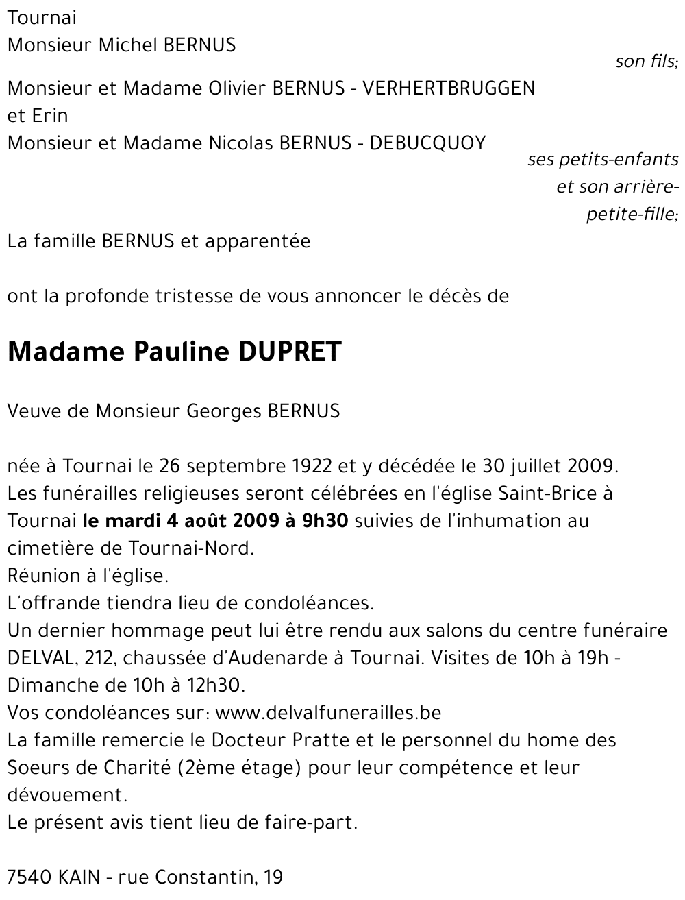 Pauline DUPRET