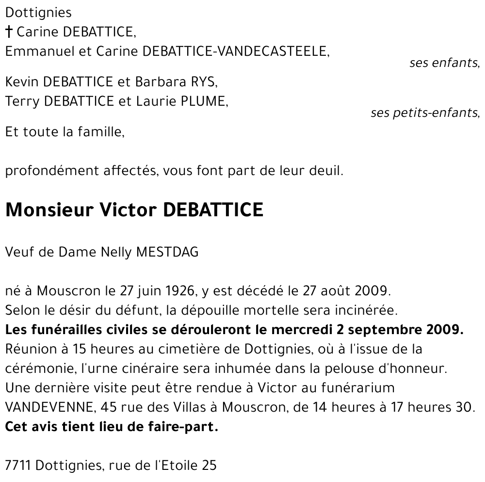 Victor DEBATTICE