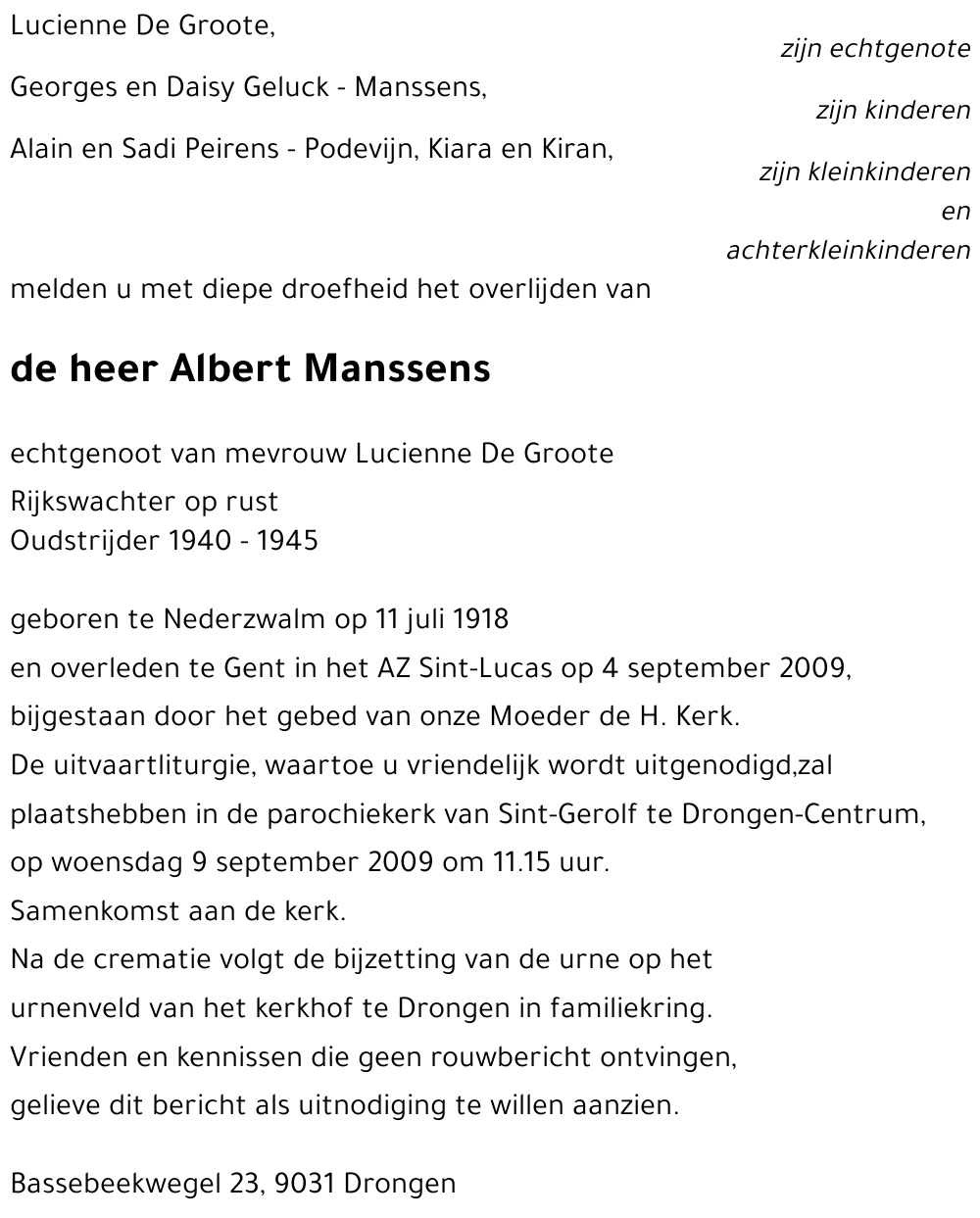 Albert Manssens