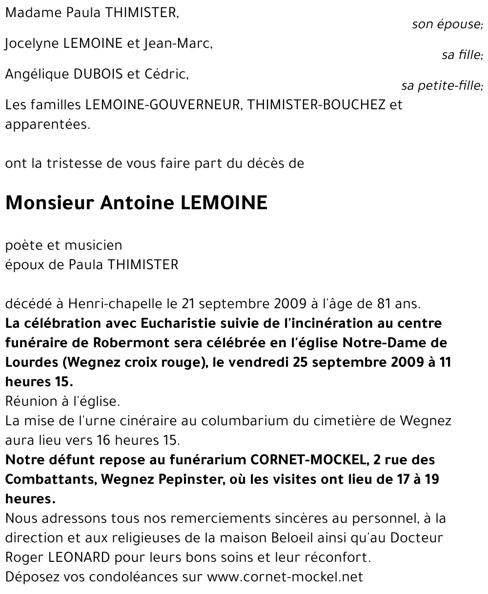 Antoine LEMOINE