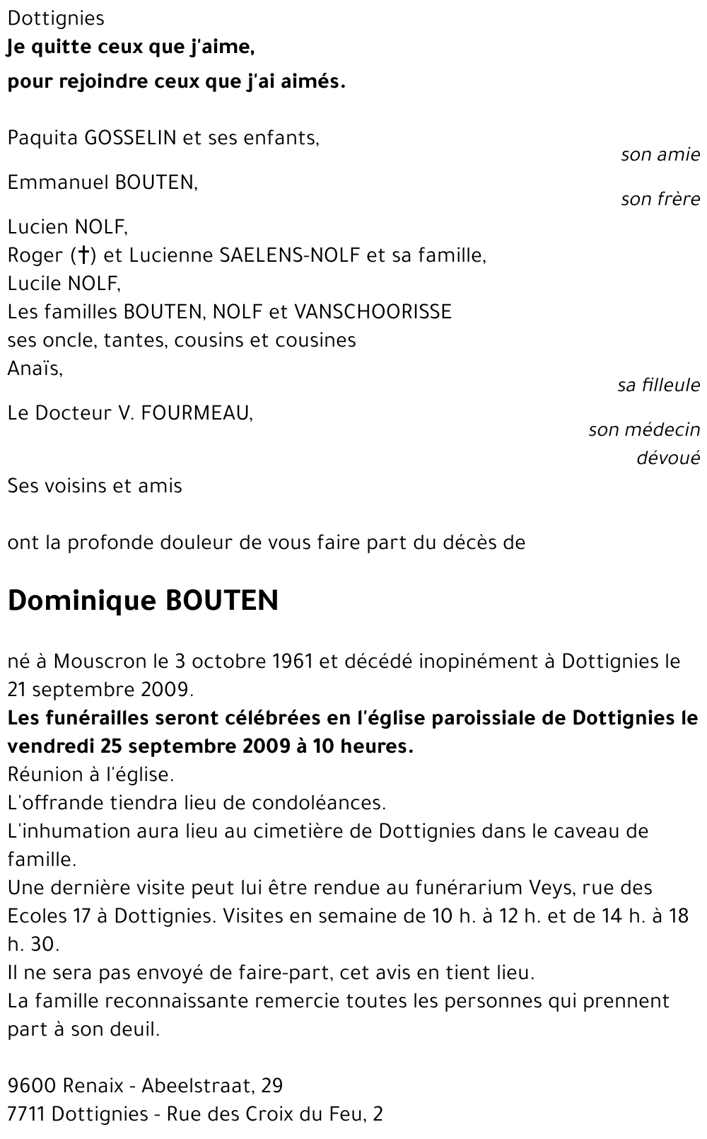 Dominique BOUTEN