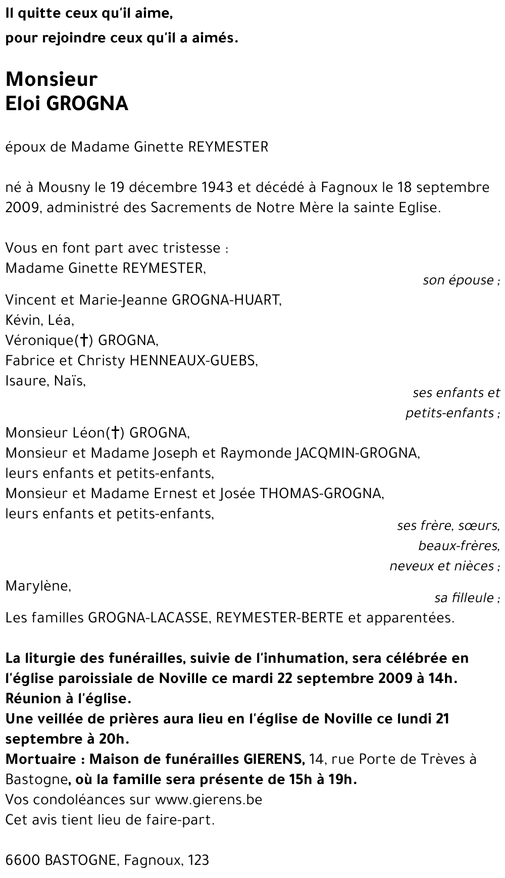 Eloi GROGNA