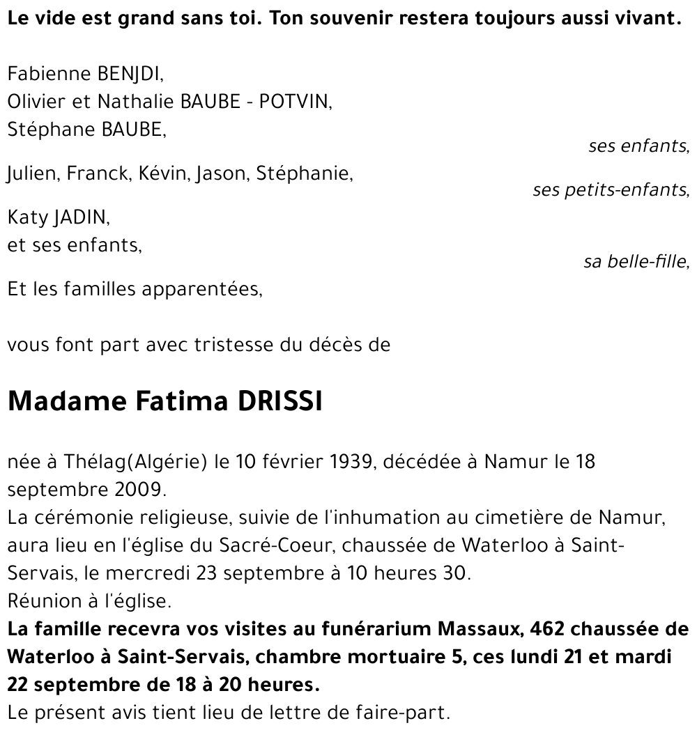 Fatima DRISSI