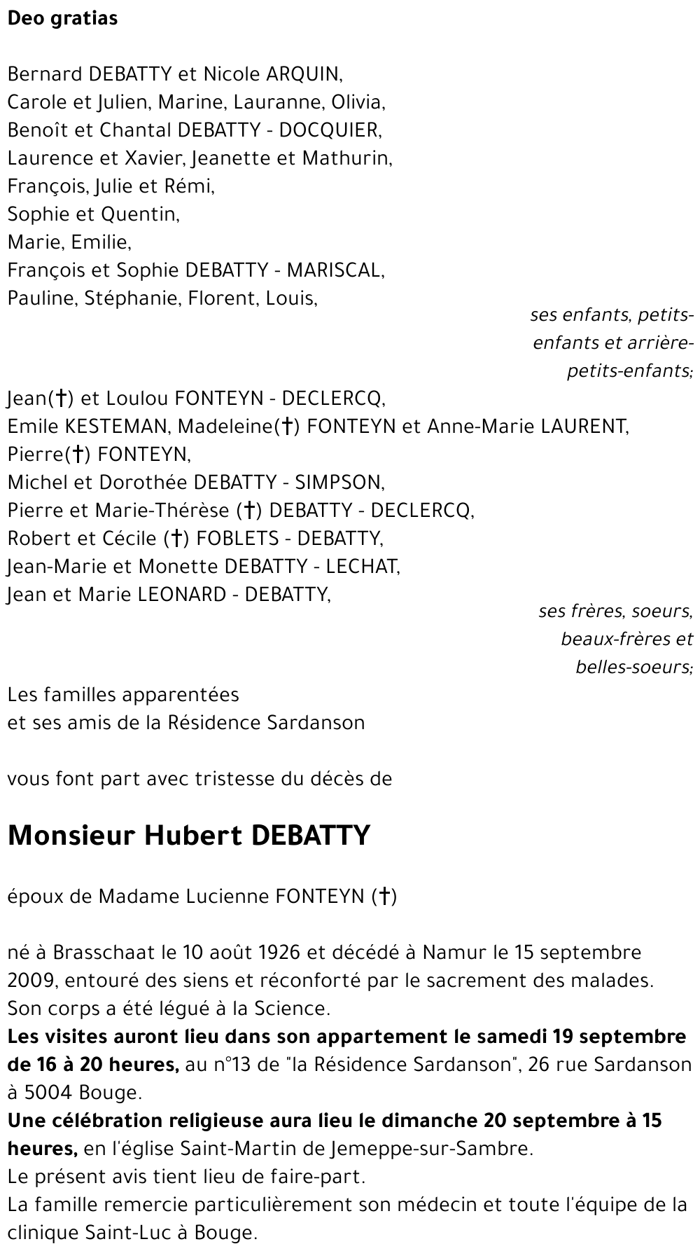 Hubert DEBATTY