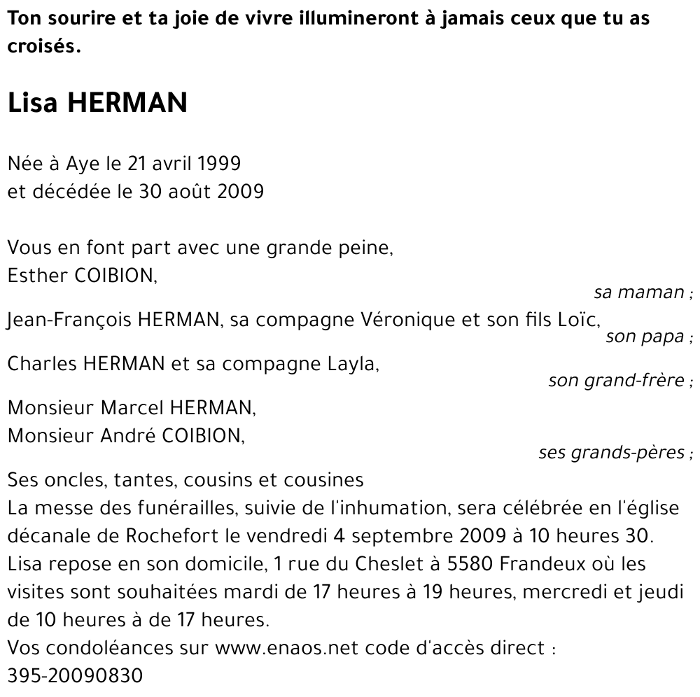 Lisa HERMAN