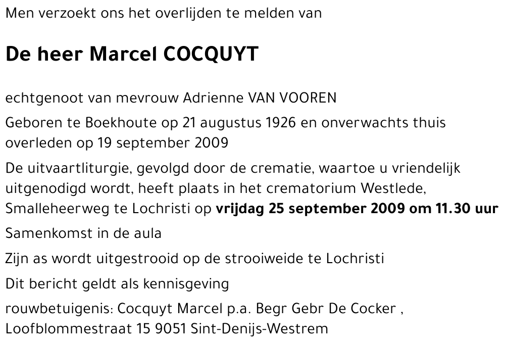 Marcel COCQUYT