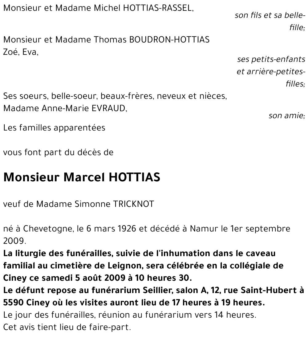 Marcel HOTTIAS