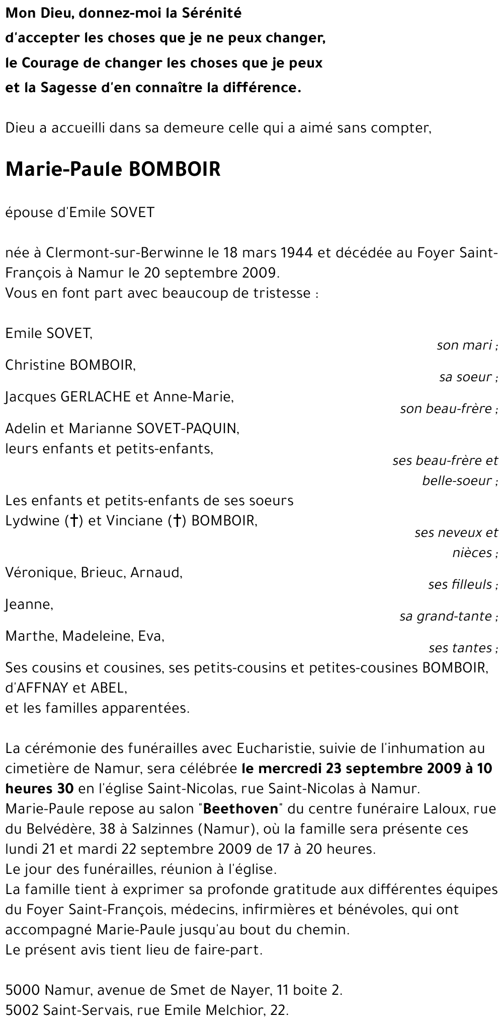 Marie-Paule BOMBOIR