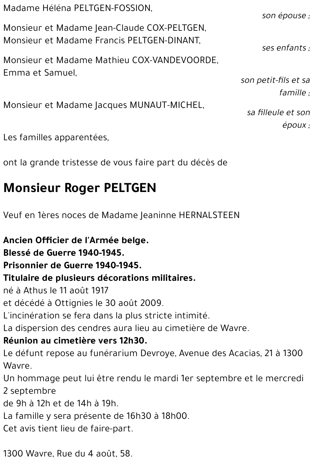 Roger PELTGEN